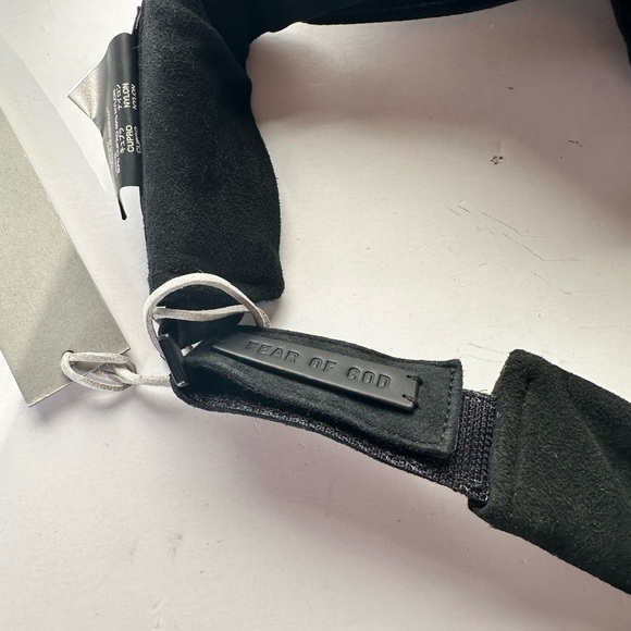 Fear of God Visor Hat Black Lamb Skin Leather - Picture 8 of 10